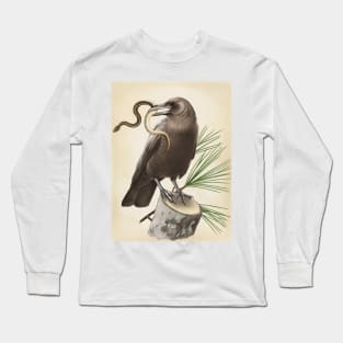 Leucistic Crow Long Sleeve T-Shirt